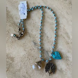 Lucky Brand Turquoise Peacock Necklace